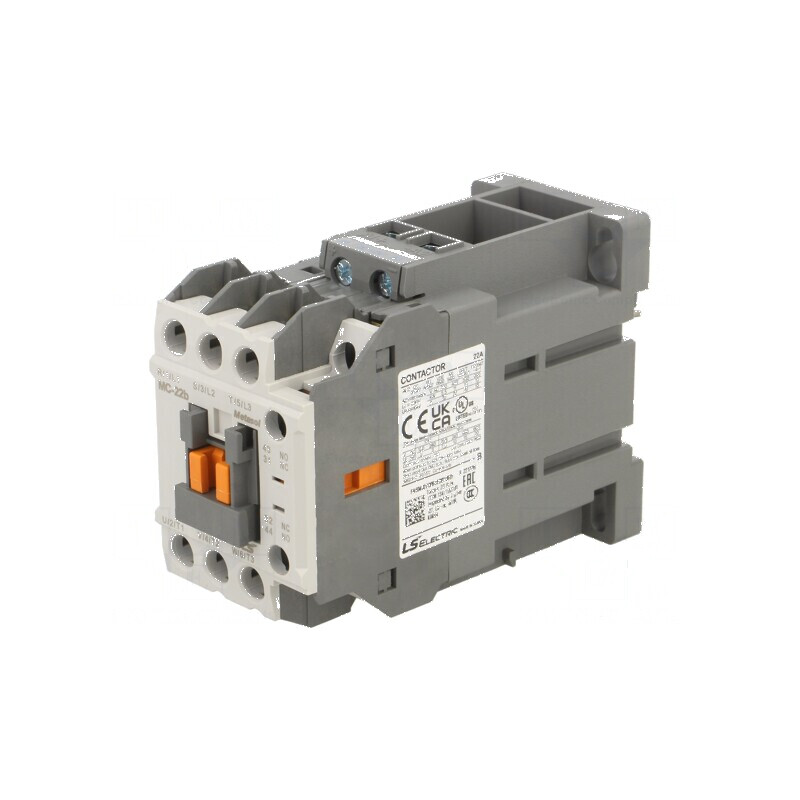 Contactor cu 3-poluri și 3 contacte auxiliare: 12VDC 22A | Electronic-mag.ro | Componente Electronice