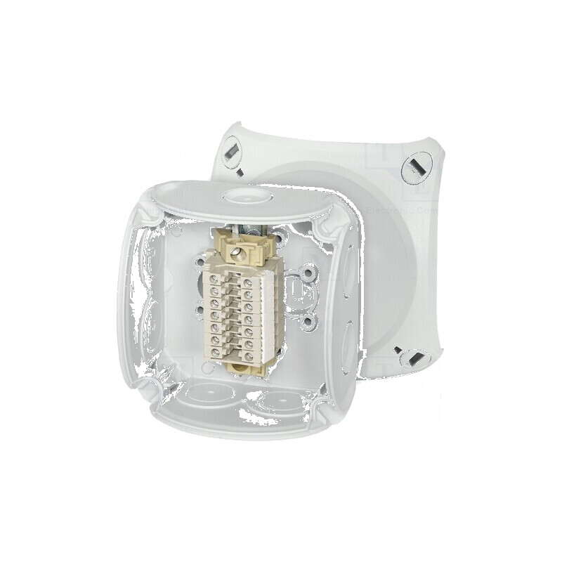 Carcasă IP66 cu cleme gri ENYCASE® | Electronic-mag.ro | Componente Electronice