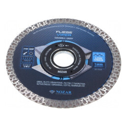 Disc de tăiere diamantat pentru gresie și porțelan - 125mm | Electronic-mag.ro | Componente Electronice