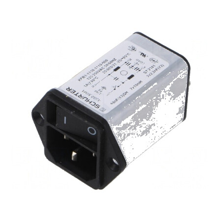 Conector AC soclu tată 1A 250VAC IEC 60320 | Electronic-mag.ro | Componente Electronice
