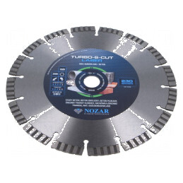 Disc de tăiere diamantat Ø: 230mm Øorif: 22,23mm - Disc de tăiere diamantat 230mm | Electronic-mag.ro | Componente Electronice