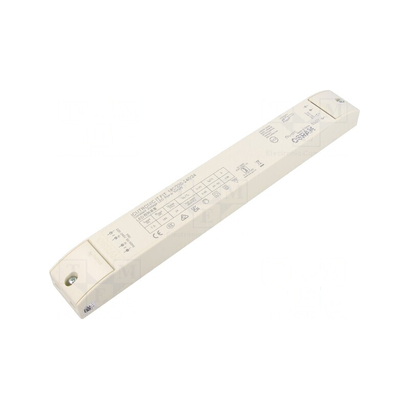 Alimentator LED 180W 24VDC 220÷240VAC IP20 - 92% eficiență | Electronic-mag.ro | Componente Electronice