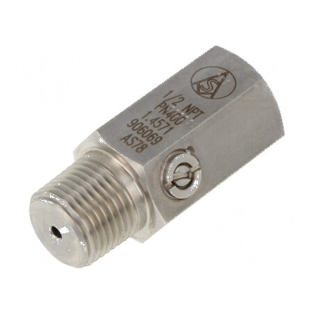 Valvă de presiune reglabilă NPT 1/2 max.120°C | Electronic-mag.ro | Componente Electronice