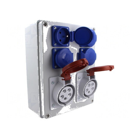 Tablou electric IP44 pentru perete - Material carcasă ABS - Filet PG16 | Electronic-mag.ro | Componente Electronice