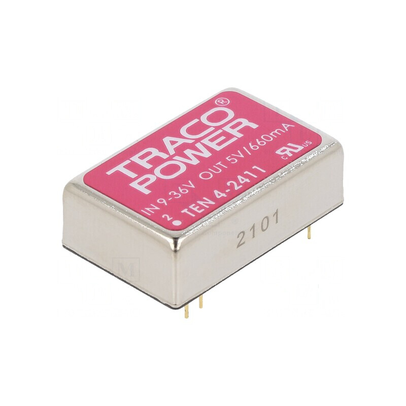 Convertor DC/DC 4W 9-36V la 5VDC 660mA DIP24 | Electronic-mag.ro | Componente Electronice