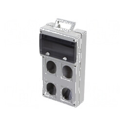 Carcasă gri pentru aparatură modulară BLOCK | Electronic-mag.ro | Componente Electronice