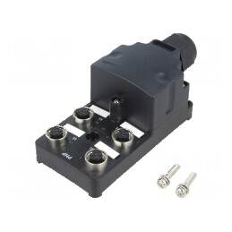 Cutie de conexiuni M12 PIN: 5soclu 7A PT -25÷75°C IP52 24VDC | Electronic-mag.ro | Componente Electronice