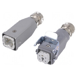 Conector HDC tată mamă C146, PIN 5 4 PE pe cablu | Electronic-mag.ro | Componente Electronice