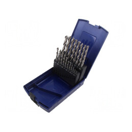 Set de burghie HSS-G pentru metal - 19 buc. | Electronic-mag.ro | Componente Electronice