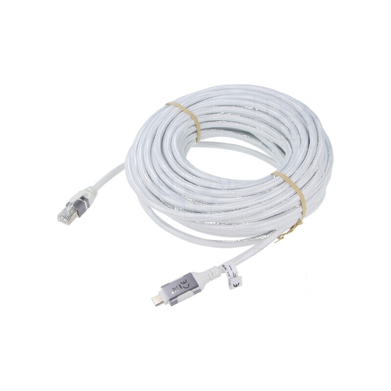 Cablu USB 3.0 RJ45 15m alb | Electronic-mag.ro | Componente Electronice