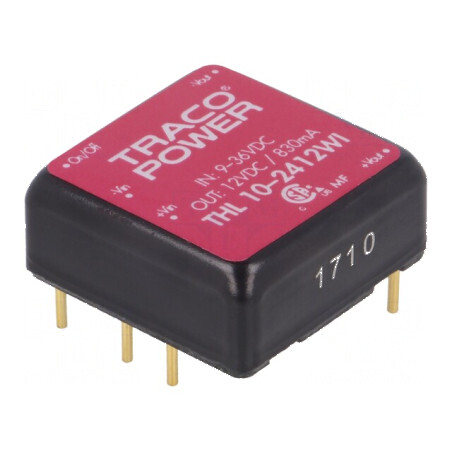 Convertor DC/DC 10W 9-36V la 12VDC 830mA | Electronic-mag.ro | Componente Electronice