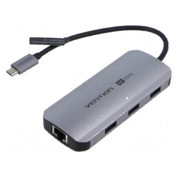 Hub USB USB 3.0 6 porturi gri | Electronic-mag.ro | Componente Electronice
