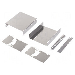 Carcasă aluminiu naturală, dimensiuni 261mm x 300mm x 134mm | Electronic-mag.ro | Componente Electronice