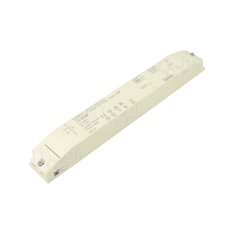Alimentator LED 180W 12,5VDC 220÷240VAC IP20 | Electronic-mag.ro | Componente Electronice