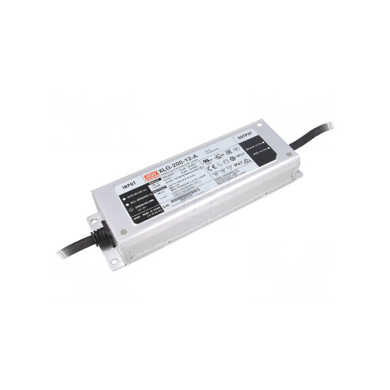 Alimentator LED pulsatoriu 192W 12VDC IP67 | Electronic-mag.ro | Componente Electronice