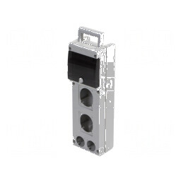 Carcasă modulară gri pentru 4 orificii - Serie BLOCK | Electronic-mag.ro | Componente Electronice