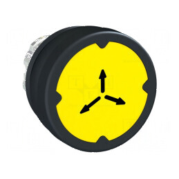 Comutator acţionat prin apăsare 22mm - galbenă | Electronic-mag.ro | Componente Electronice