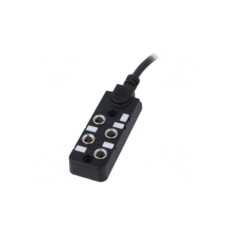 Cutie de conexiuni M8 PIN: 3 5m soclu 6A -20÷80°C IP67 IN: 4 | Electronic-mag.ro | Componente Electronice