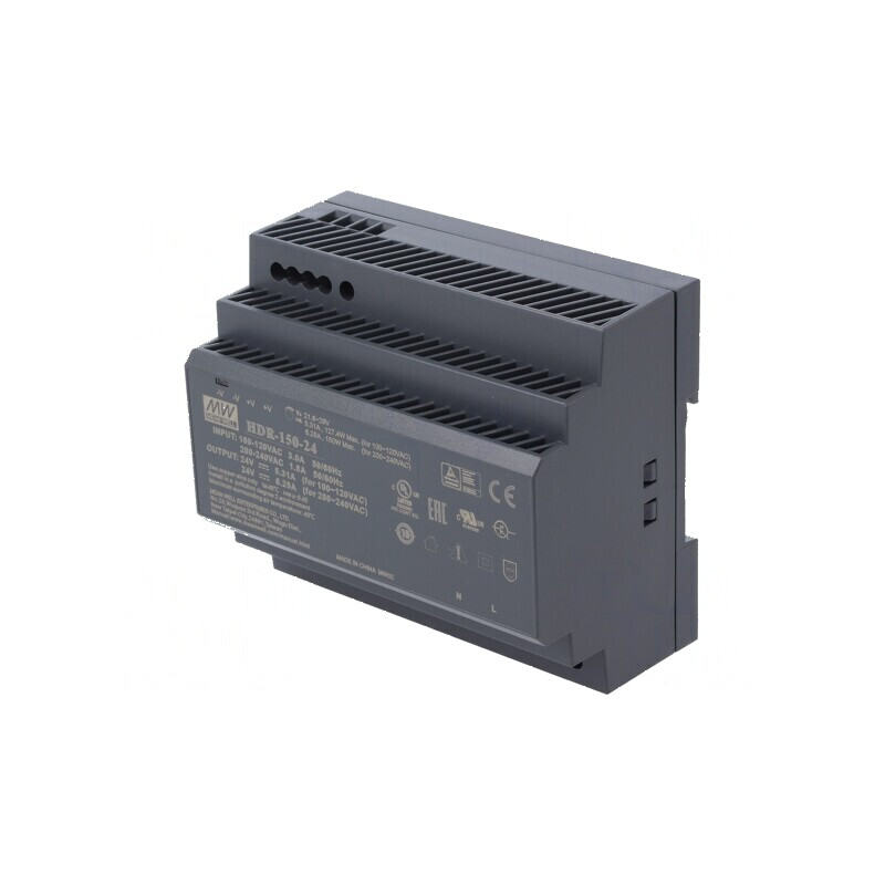 Alimentator pulsatoriu pentru şină DIN 150W 24VDC 6,25A | Electronic-mag.ro | Componente Electronice