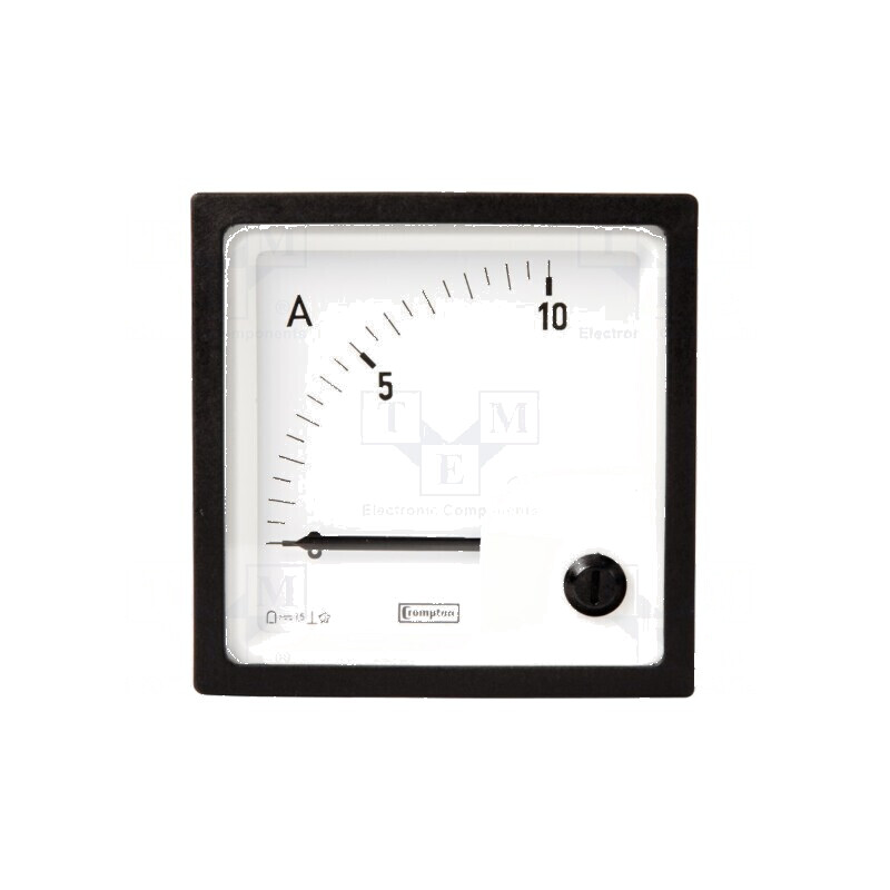 Ampermetru pe panou I DC: 0÷50A Clasa: 1,5 - 48x48mm | Electronic-mag.ro | Componente Electronice