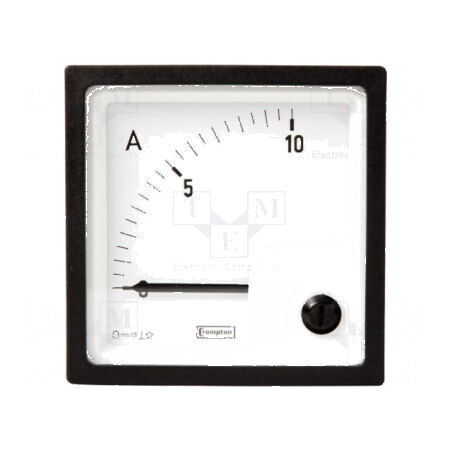 Ampermetru pe panou I DC: 0÷50A Clasa: 1,5 - 48x48mm | Electronic-mag.ro | Componente Electronice