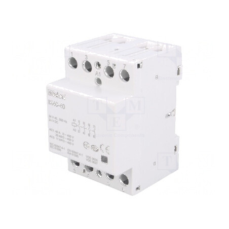 Contactor 4-polar pentru instalații 40A 24VAC, 24VDC NO x4 | Electronic-mag.ro | Componente Electronice