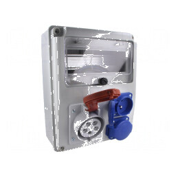 Tablou electric IP44 pentru perete - ABS - PG16 | Electronic-mag.ro | Componente Electronice