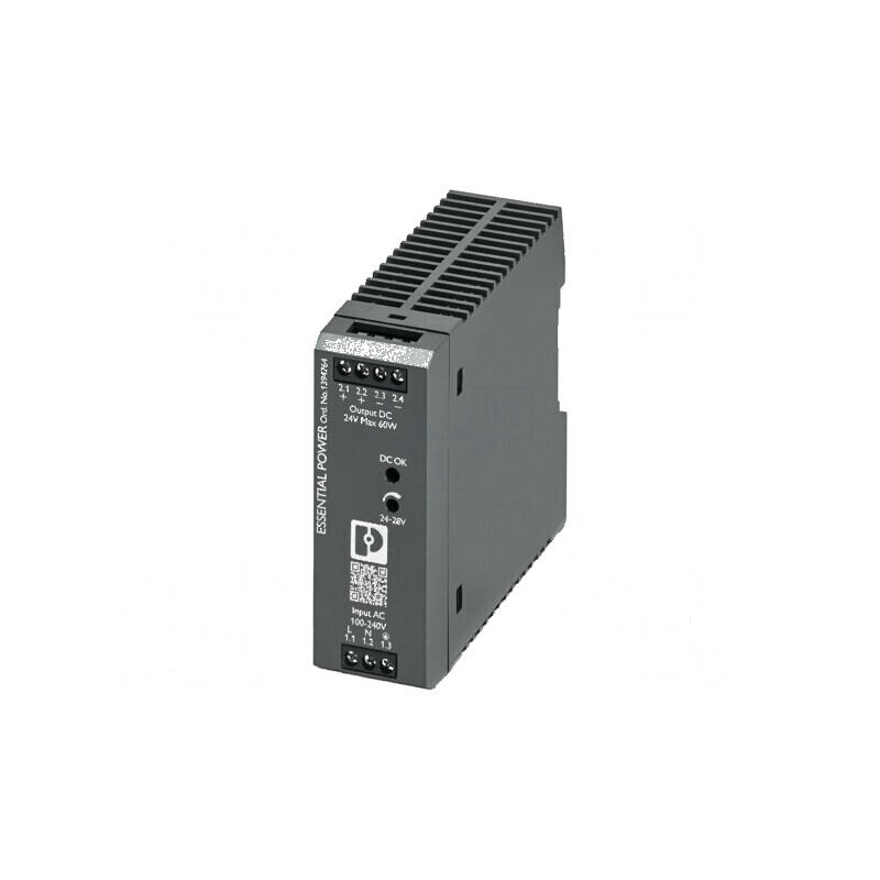 Alimentator pulsatoriu pentru şină DIN 60W 24VDC 0÷2,5A IP20 | Electronic-mag.ro | Componente Electronice Alimentator pulsatoriu pentru şină DIN 60W 24VDC 0÷2,5A IP20 | Electronic-mag.ro | Componente Electronice