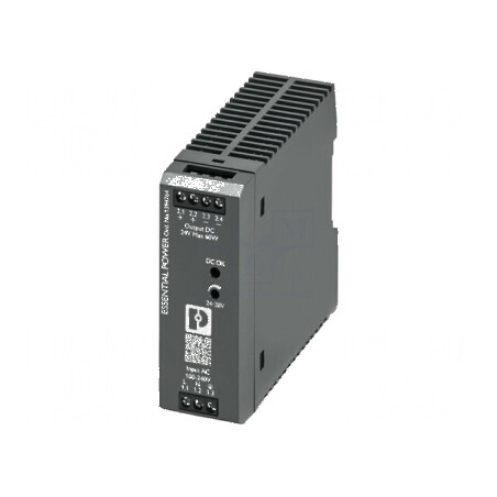 Alimentator pulsatoriu pentru şină DIN 60W 24VDC 0÷2,5A IP20 | Electronic-mag.ro | Componente Electronice