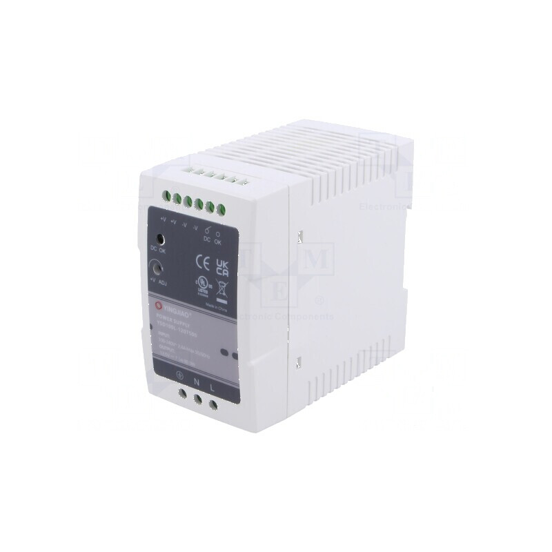 Alimentator pulsatoriu pentru şină DIN 90W 12VDC 7,5A - 1 Ieşire | Electronic-mag.ro | Componente Electronice