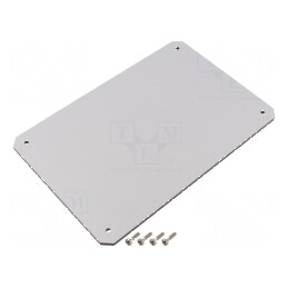 Placă de montare gri GEOS | Electronic-mag.ro | Componente Electronice
