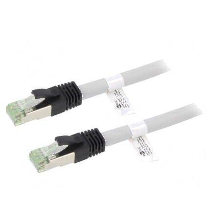 Patch cord S/FTP Cat 8.1 gri 15m 24AWG Fire: 8 | Electronic-mag.ro | Componente Electronice