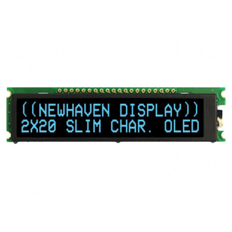 Afişaj OLED alfanumeric 20x2 albastru | Electronic-mag.ro | Componente Electronice