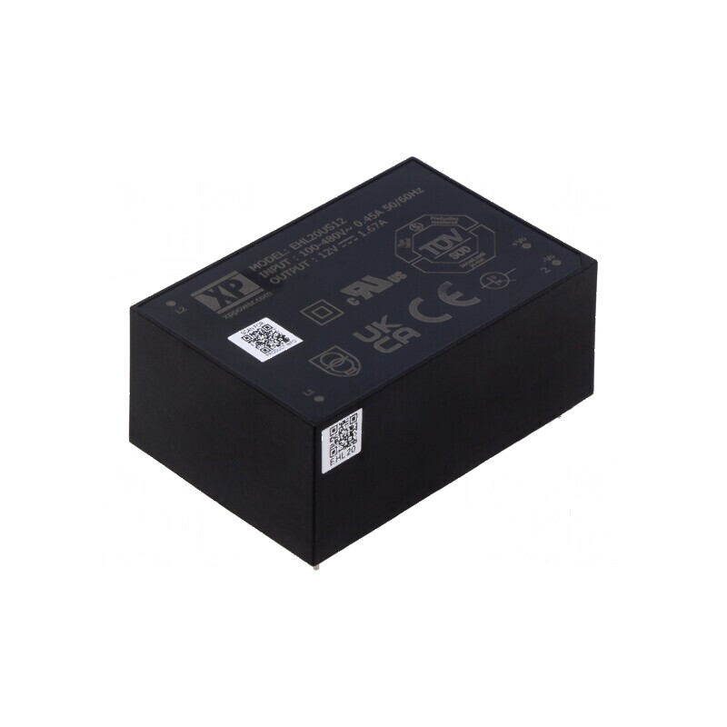 Convertor AC/DC 20W 12VDC 1,67A 86% Eficiență - THT | Electronic-mag.ro | Componente Electronice