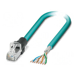 Patch cord S/FTP 6a Cu PUR albastru deschis 3m | Electronic-mag.ro | Componente Electronice