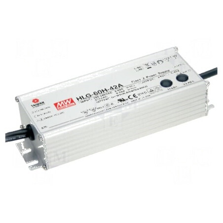 Alimentator LED 60W 36VDC 1÷1,7A IP65 | Electronic-mag.ro | Componente Electronice