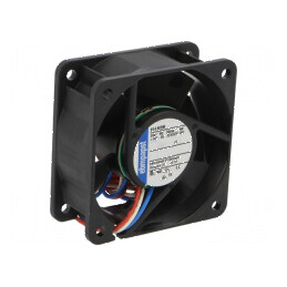 Ventilator axial 24VDC 60x60x25mm 35m3/h 28dBA | Electronic-mag.ro | Componente Electronice