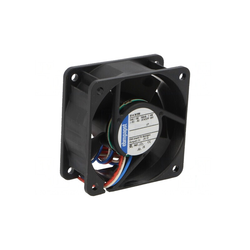 Ventilator axial 24VDC 60x60x25mm 35m3/h 28dBA | Electronic-mag.ro | Componente Electronice