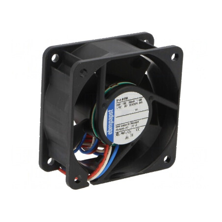 Ventilator axial 24VDC 60x60x25mm 35m3/h 28dBA | Electronic-mag.ro | Componente Electronice