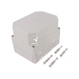 Carcasă universală gri 130x180x137 mm | Electronic-mag.ro | Componente Electronice
