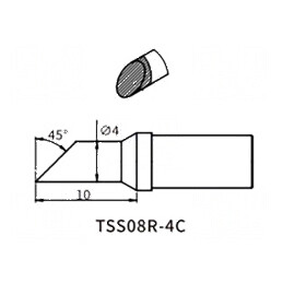 Vârf despicat pentru scule de 4mm | Electronic-mag.ro | Componente Electronice
