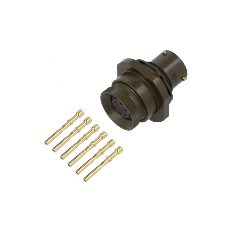 Conector militar PIN 6 VG95328 Oliv | Electronic-mag.ro | Componente Electronice