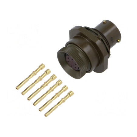 Conector militar PIN 6 VG95328 Oliv | Electronic-mag.ro | Componente Electronice