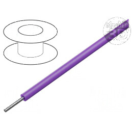 Cablu HookUp Wire 28AWG sârmă Cu ETFE violet 30,5m 100ft - Cablu HookUp Wire violet 28AWG 30,5m | Electronic-mag.ro | Componente Electronice