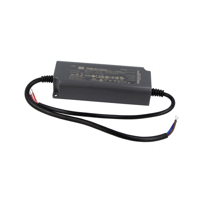 Alimentator pulsatoriu pentru benzi LED 60W 24VDC 2,5A IP67 | Electronic-mag.ro | Componente Electronice