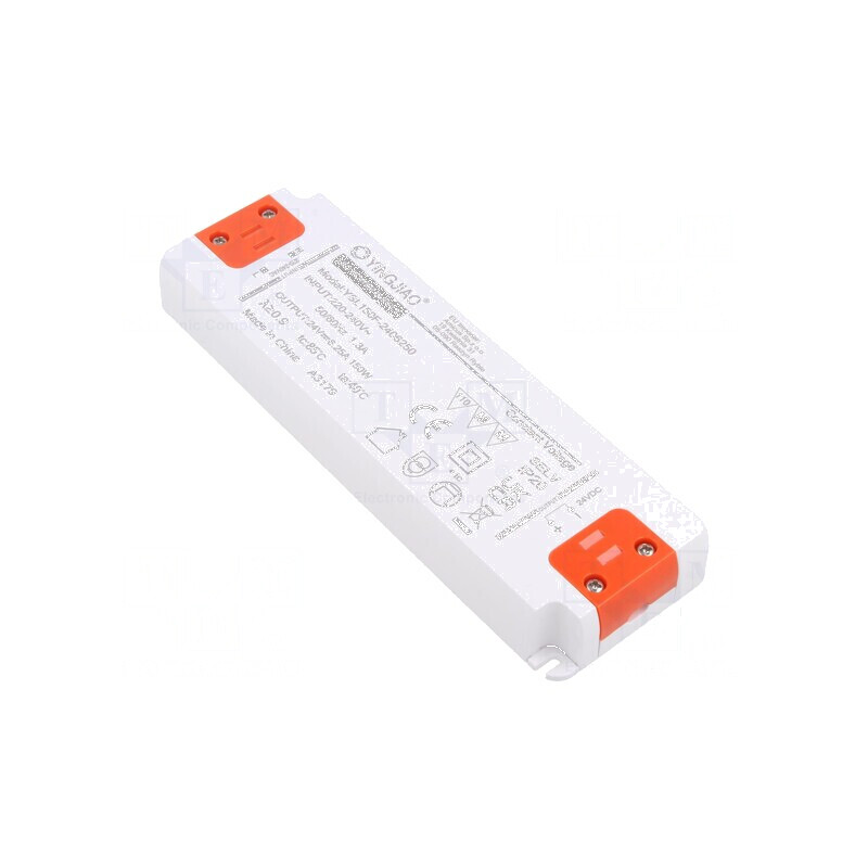 Alimentator LED 150W 24VDC 6,25A 220÷240VAC IP20 | Electronic-mag.ro | Componente Electronice