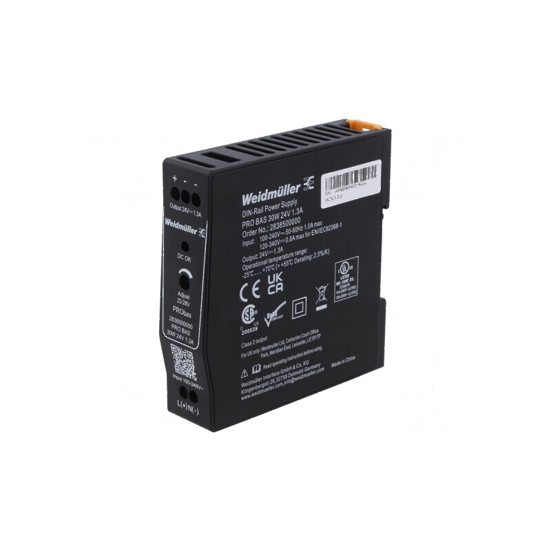 Alimentator pulsatoriu pentru şină DIN 30W 24VDC 1,3A | Electronic-mag.ro | Componente Electronice