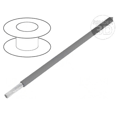 Cablu HookUp Wire litat Cu PVC gri 30,5m | Electronic-mag.ro | Componente Electronice