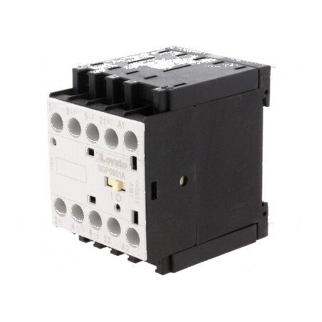 Contactor cu 3 poli și 3 contacte auxiliare: NC 230VAC 9A BG | Electronic-mag.ro | Componente Electronice