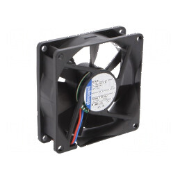 Ventilator axial DC 24VDC 80x80x25mm 33m3/h 17dBA - bilă | Electronic-mag.ro | Componente Electronice